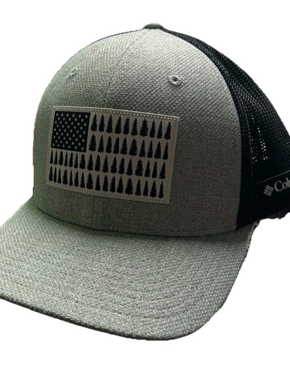 Men’s Columbia Stars & Trees Flag Hat OSFM - Picture 1 of 3